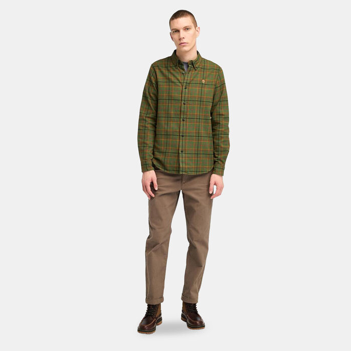 Timberland Men's Flannel Check Shirt Brown image number 2