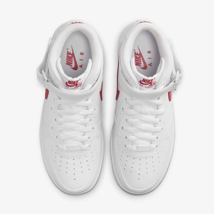 Nike Women's Air Force 1 '07 Mid Shoes White Nike Women's Air Force 1 '07 Mid Shoes White image number 3