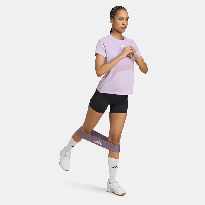 adidas Women's TR-ES Training T-Shirt Purple adidas Women's TR-ES Training T-Shirt Purple image number 2