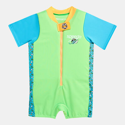 Speedo Kids' Learn to Swim Character Printed Float Suit Green Speedo Kids' Learn to Swim Character Printed Float Suit Green