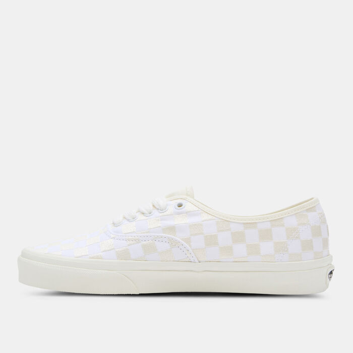 Vans Authentic Embroidered Checkerboard Unisex Shoes White Vans Authentic Embroidered Checkerboard Unisex Shoes White image number 2