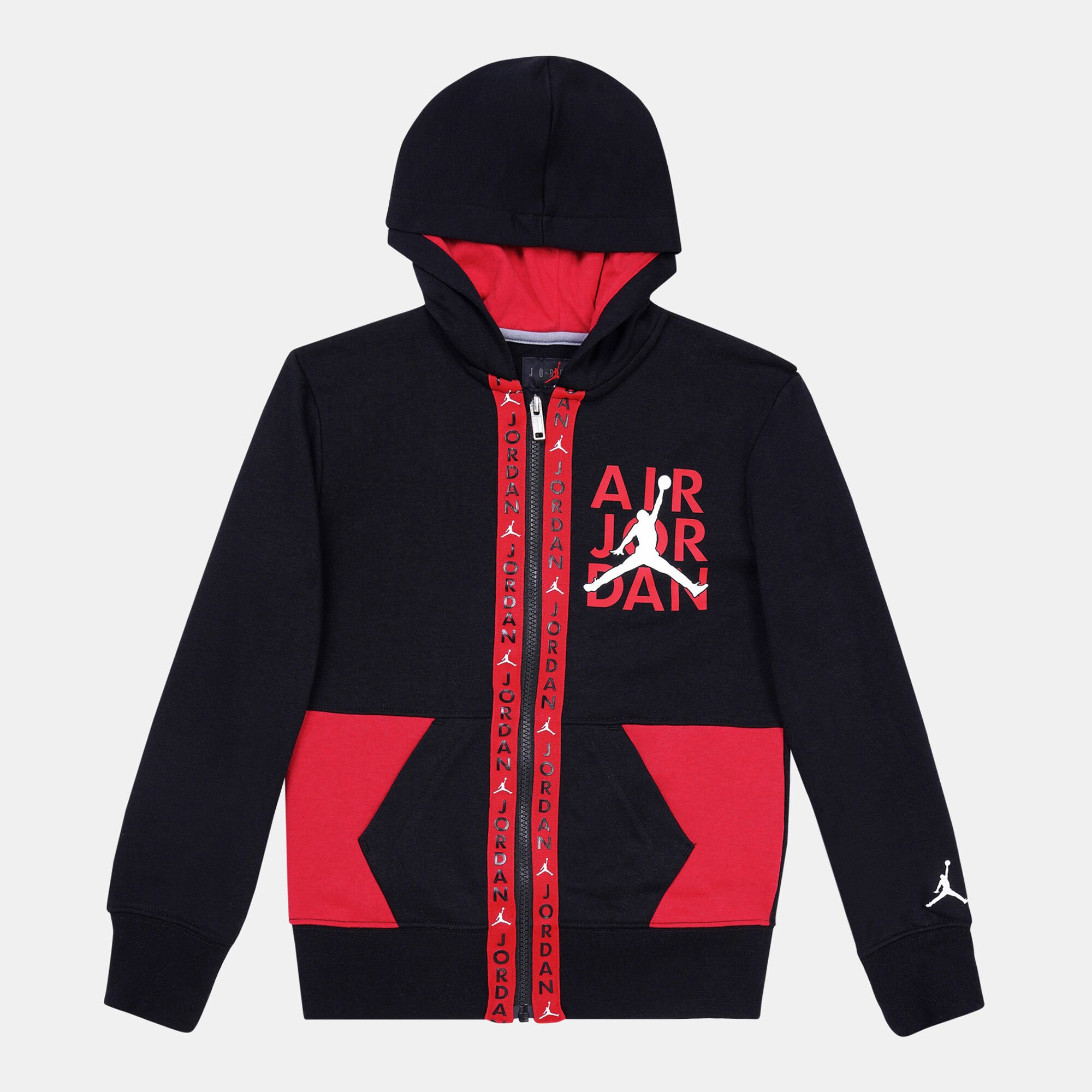 Kids Vert Tape Fleece Full Zip Jacket Older Kids Black JORDAN in KSA SSS