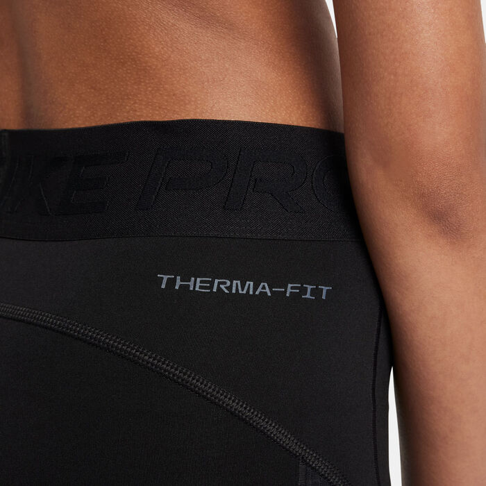 Nike Kids' Pro Therma-FIT Leggings Black Nike Kids' Pro Therma-FIT Leggings Black image number 3