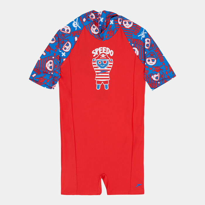 Speedo Kids' Essentials Fusionfun Bodysuit Red Speedo Kids' Essentials Fusionfun Bodysuit Red image number 0