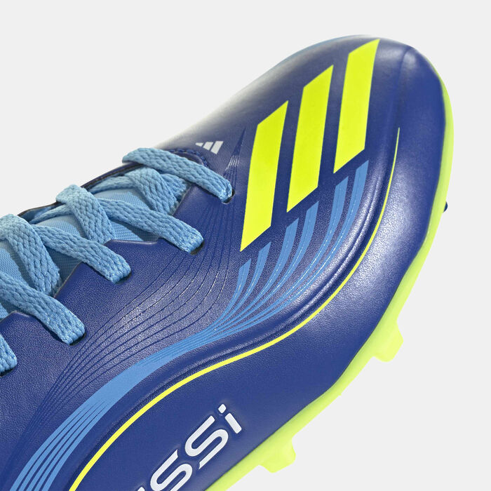 adidas Kids' F50 Messi League Firm/Multi-Ground Football Shoes Blue adidas Kids' F50 Messi League Firm/Multi-Ground Football Shoes Blue image number 5