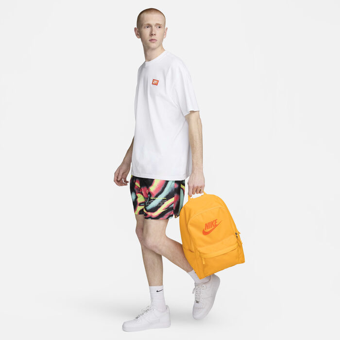 Nike Men's Heritage Backpack Orange Nike Men's Heritage Backpack Orange image number 8
