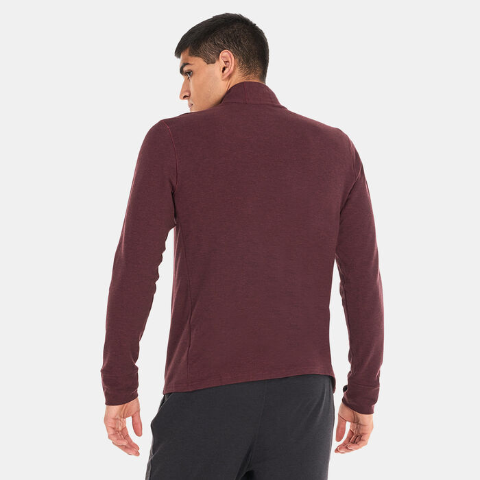 prAna Men's Altitude Tracker 1/4 Zip Sweatshirt Red prAna Men's Altitude Tracker 1/4 Zip Sweatshirt Red image number 1