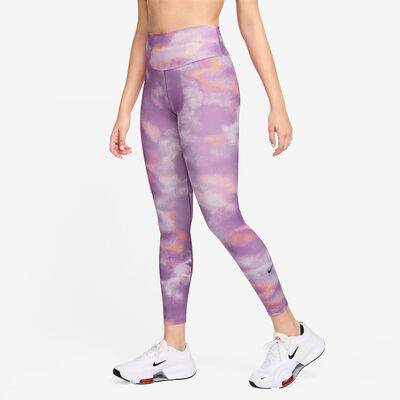 Nike Women's One High-Waisted Printed Leggings Pink