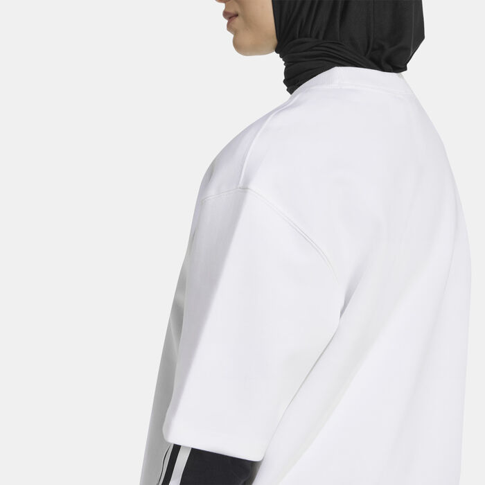 adidas Originals Women's Adicolor Spacer Trefoil T-Shirt White image number 3