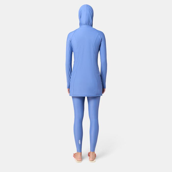 COEGA Women's Modest 3-Piece Swimsuit Blue COEGA Women's Modest 3-Piece Swimsuit Blue image number 1