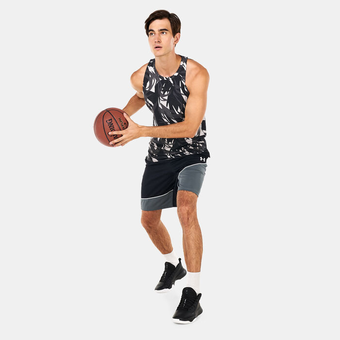 Under Armour Men's UA Baseline Printed Tank Top Black Under Armour Men's UA Baseline Printed Tank Top Black image number 2