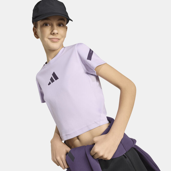 adidas Kids' Z.N.E. T-Shirt Purple image number 3