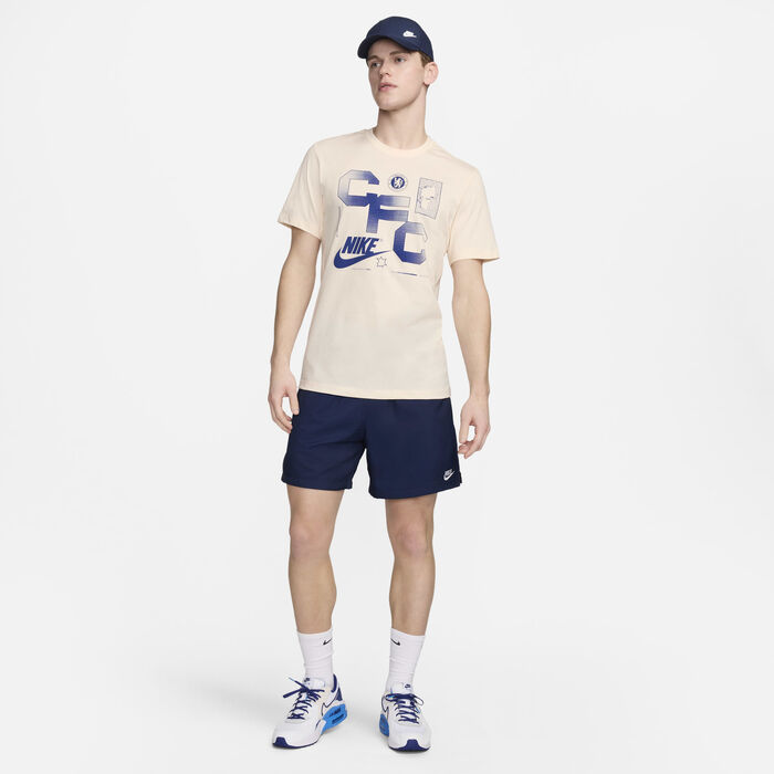 Nike Men's Chelsea Football T-Shirt Beige Nike Men's Chelsea Football T-Shirt Beige image number 4