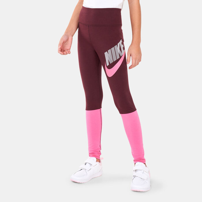 Nike Kids' Sportswear Favourites High-Waist DNC Leggings Brown Nike Kids' Sportswear Favourites High-Waist DNC Leggings Brown image number 0