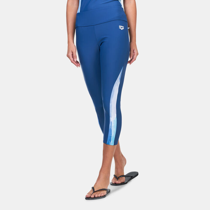 Arena Women's Modesty 3/4 Swimming Leggings Multi-Color Arena Women's Modesty 3/4 Swimming Leggings Multi-Color image number 0