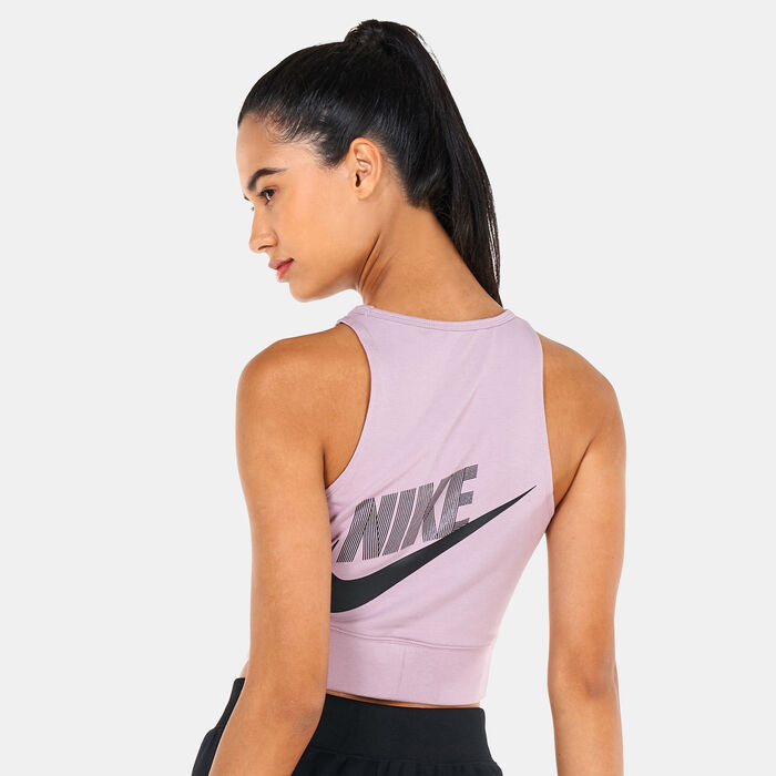 Nike Women's Sportswear Crop Dance Tank Top Purple image number 1