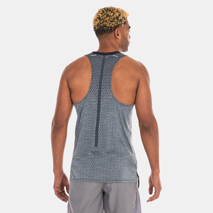 Nike Men's Dri-FIT ADV TechKnit Ultra Running Tank Grey image number 1