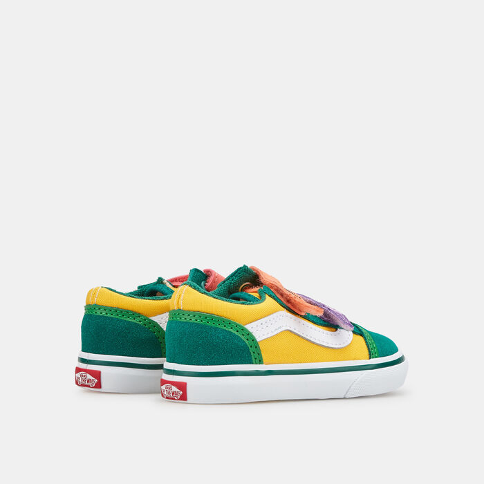 Vans Kids' Crayola Old Skool Unisex Shoe (Baby and Toddler) Green Vans Kids' Crayola Old Skool Unisex Shoe (Baby and Toddler) Green image number 2