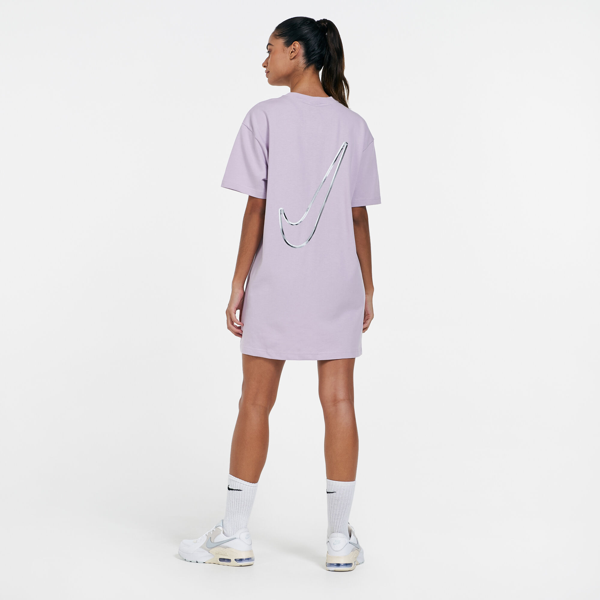 Buy Nike Women s Sportswear Swoosh Dress Purple in KSA SSS