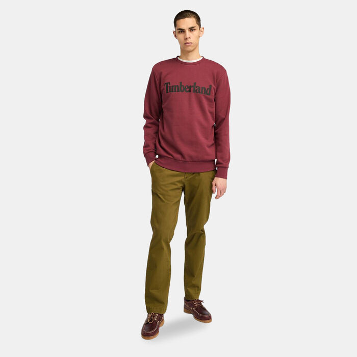 Timberland Men's Northwood Wordmark Logo Sweatshirt Pink image number 2