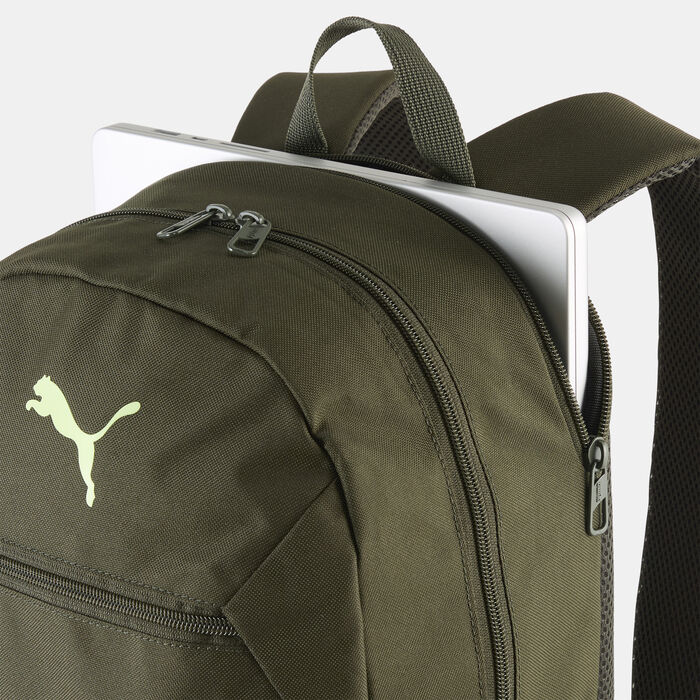 PUMA Kids' Fundamental Backpack Green PUMA Kids' Fundamental Backpack Green image number 2