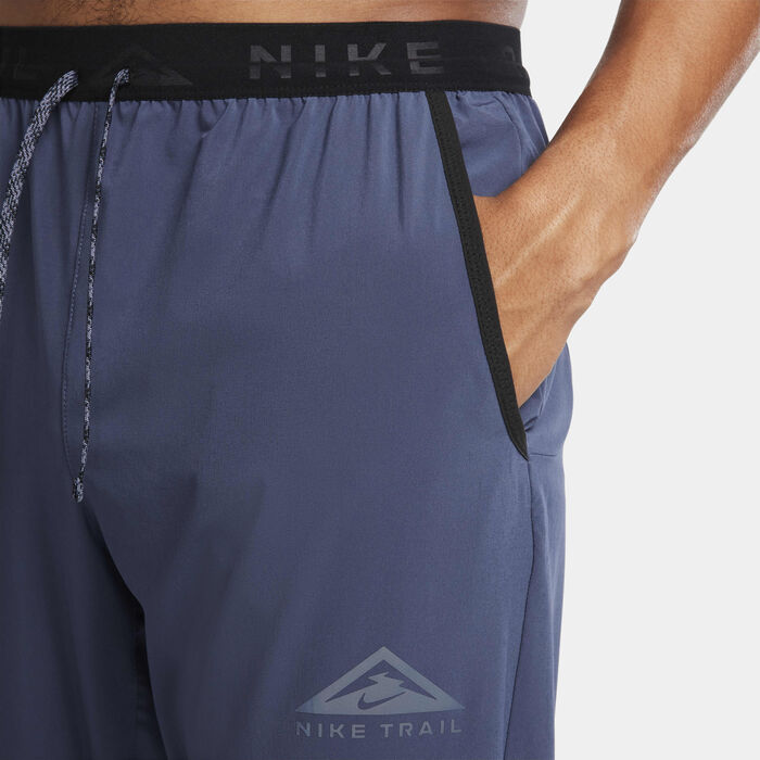 Nike Men's Trail Dawn Range Dri-FIT Running Trousers Blue Nike Men's Trail Dawn Range Dri-FIT Running Trousers Blue image number 2