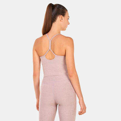BEYOND YOGA Women's Spacedye Slim Racerback Cropped Tank Top Beige