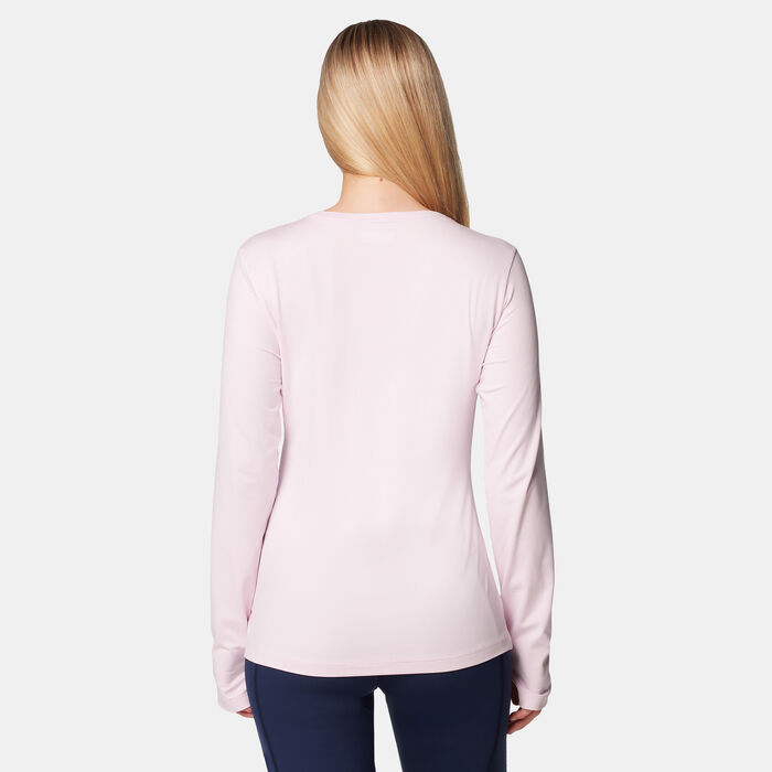 Columbia Women's Sloan Ridge Long Sleeve T-Shirt Pink image number 1