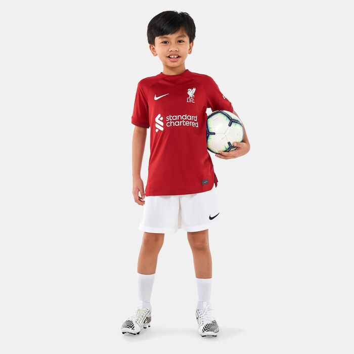 Nike Kids' Liverpool F.C. Dri-FIT Stadium Home Football Jersey - 2022/23 (Older Kids) Maroon image number 2