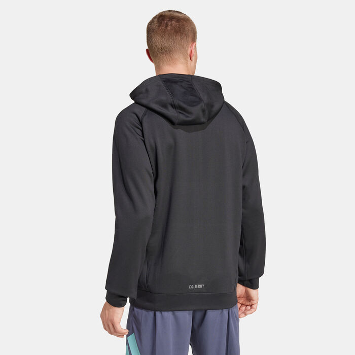 adidas Men's Game and Go Full-Zip Training Hoodie Black adidas Men's Game and Go Full-Zip Training Hoodie Black image number 1