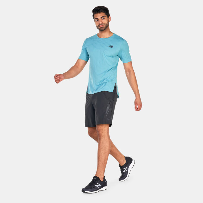 New Balance Men's Speed Jacquard T-Shirt Green image number 2