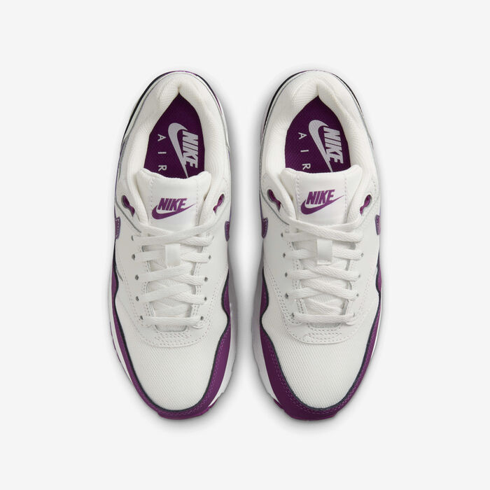 Nike Kids' Air Max 1 Shoes (Older Kids) White image number 3