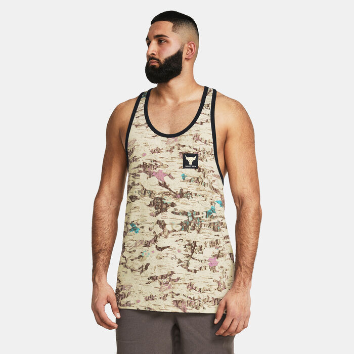 Under Armour Men's Project Rock Graphic Training Tank Top White image number 0