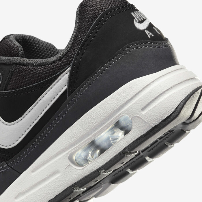 Nike Kids' Air Max 1 Shoes (Older Kids) Black image number 7