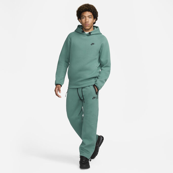 Nike Men's Sportswear Tech Fleece Open-Hem Tracksuit Bottoms Green Nike Men's Sportswear Tech Fleece Open-Hem Tracksuit Bottoms Green image number 8