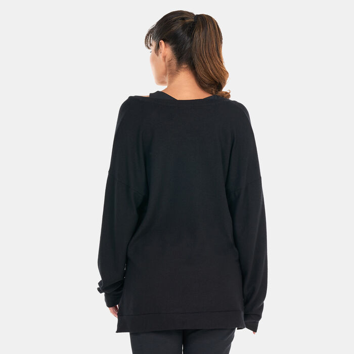 BEYOND YOGA Women's Long Weekend Lounge Long Sleeve T-Shirt Black BEYOND YOGA Women's Long Weekend Lounge Long Sleeve T-Shirt Black image number 1