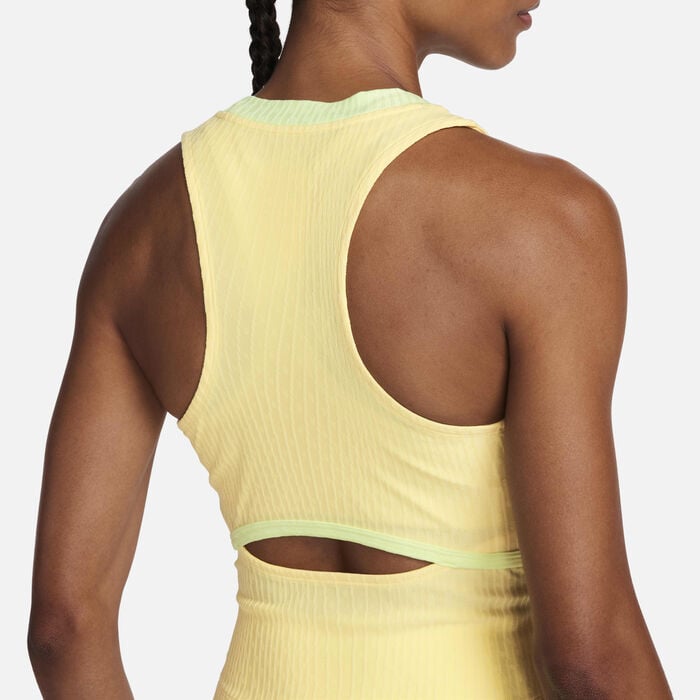 Nike Women's Court Slam Tank Top yellow Nike Women's Court Slam Tank Top yellow image number 3