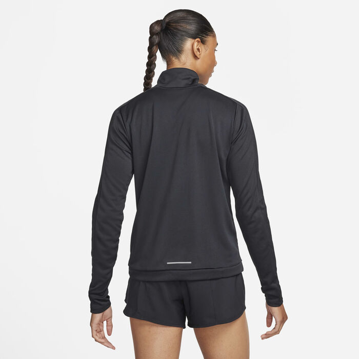 Nike Women's Swoosh Dri-FIT 1/4-Zip Mid Layer Black Nike Women's Swoosh Dri-FIT 1/4-Zip Mid Layer Black image number 1