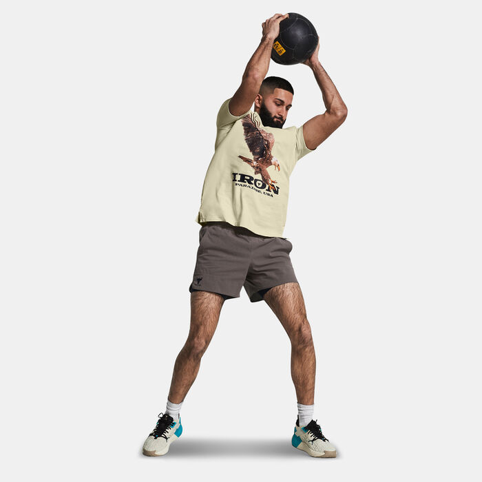 Under Armour Men's Project Rock Eagle T-Shirt White image number 2