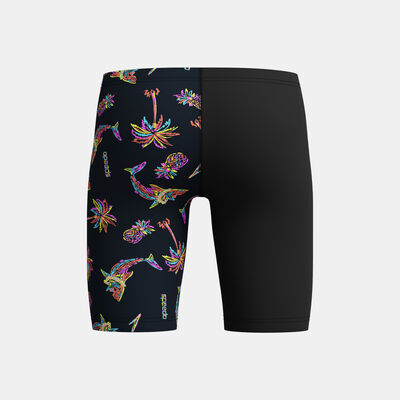 Speedo Kids' Digital Allover V-Cut Swimming Jammers Black