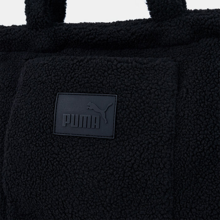PUMA Women's Core Sherpa Tote Bag Black PUMA Women's Core Sherpa Tote Bag Black image number 3