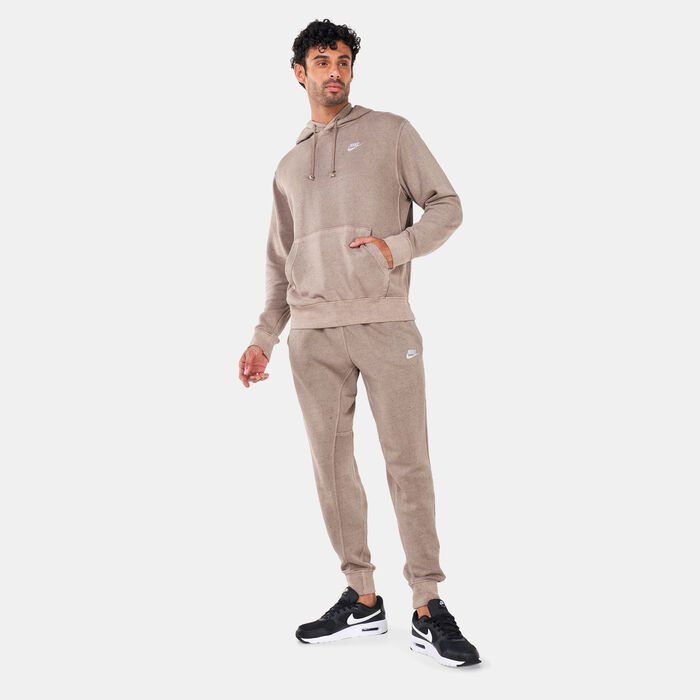 Nike Men's Club Fleece Pullover Hoodie Brown image number 2