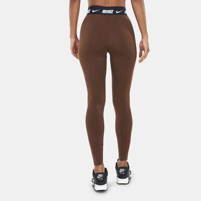 Nike Women's Sportswear Club High Waist Leggings Brown