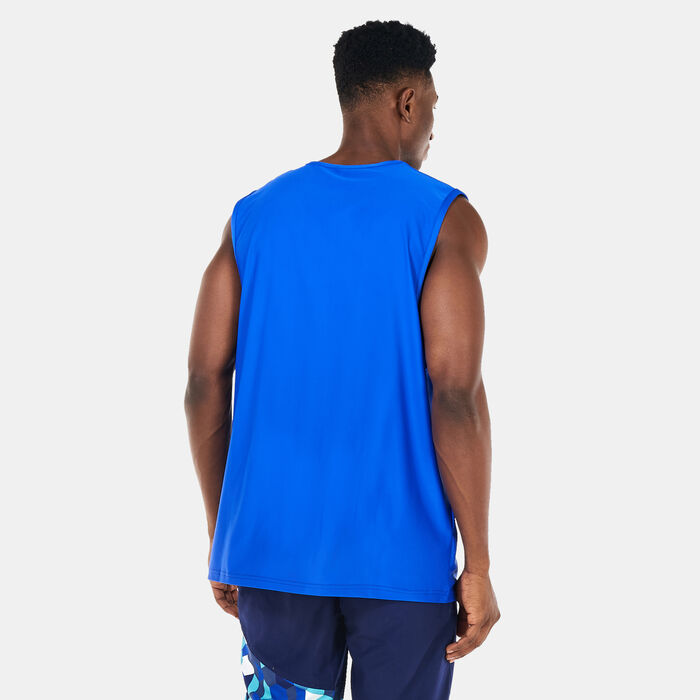 COEGA Men's Sleeveless Rashguard Blue COEGA Men's Sleeveless Rashguard Blue image number 1