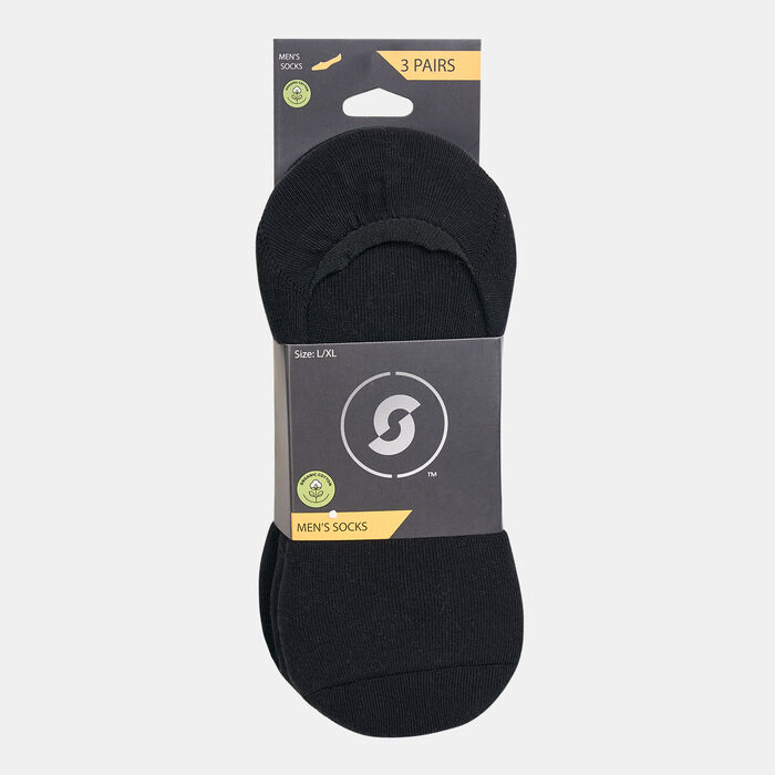 Sun and Sand Sports Men's Half-Cushioned No-Show Socks (3 Pack) - S/M Black Sun and Sand Sports Men's Half-Cushioned No-Show Socks (3 Pack) - S/M Black image number 1