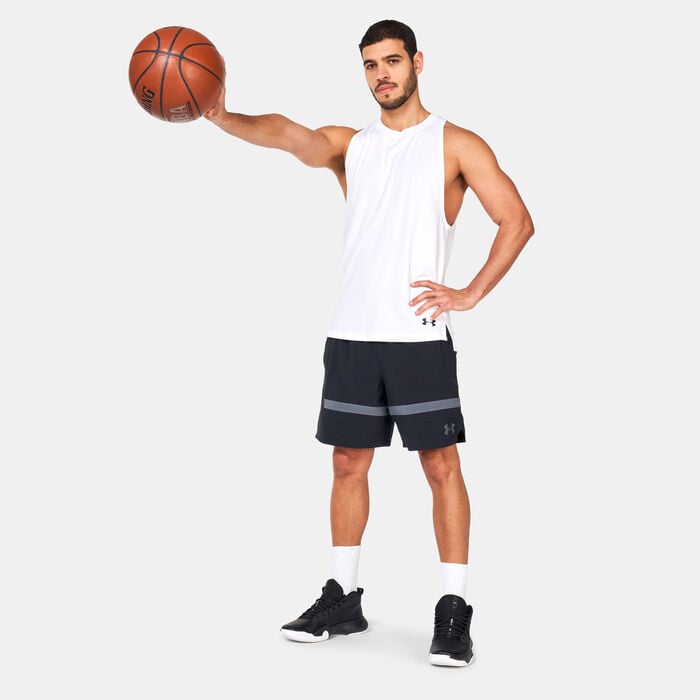 Under Armour Men's UA Baseline Woven Basketball Shorts Black Under Armour Men's UA Baseline Woven Basketball Shorts Black image number 2