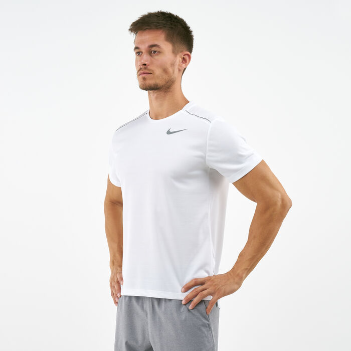 Nike Men's Dri-FIT Miller Running T-Shirt White Nike Men's Dri-FIT Miller Running T-Shirt White image number 0
