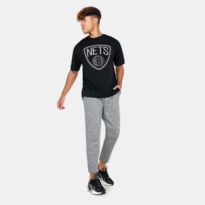 New Era Men’s Brooklyn Nets NBA Outline Mesh T-Shirt Black New Era Men’s Brooklyn Nets NBA Outline Mesh T-Shirt Black image number 2