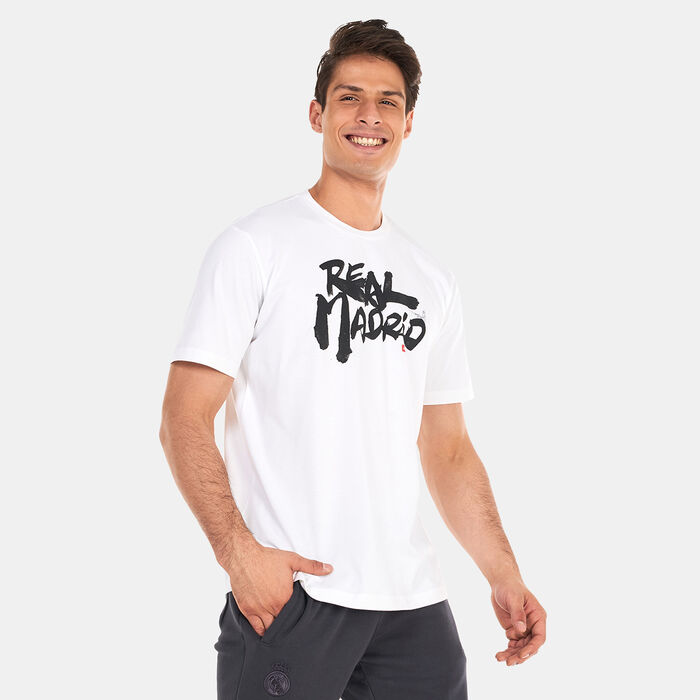 adidas Men's Real Madrid Chinese Story T-Shirt White adidas Men's Real Madrid Chinese Story T-Shirt White image number 0