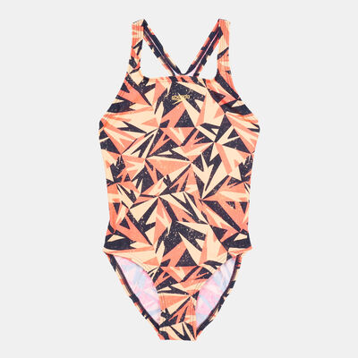 Speedo Kids' Hyper Boom Allover Medalist Swimsuit Blue Speedo Kids' Hyper Boom Allover Medalist Swimsuit Blue